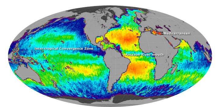 Ocean's Salt Measured from Space